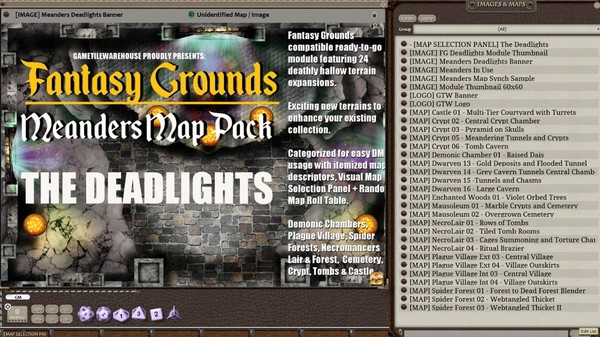 Скриншот из Fantasy Grounds - Meanders Map Pack: The Deadlights (Map Pack)