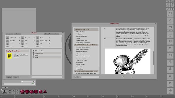 Скриншот из Fantasy Grounds - 20 things #18: Troublesome Treasures (Any Ruleset)