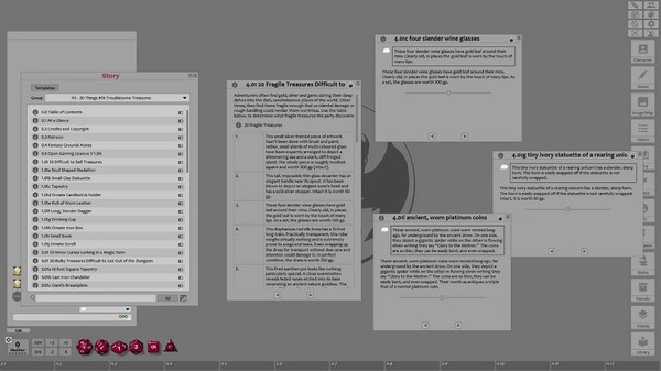 Скриншот из Fantasy Grounds - 20 things #18: Troublesome Treasures (Any Ruleset)