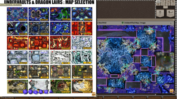Скриншот из Fantasy Grounds - Meanders Map Pack: Undervaults & Dragon Lairs (Map Pack)