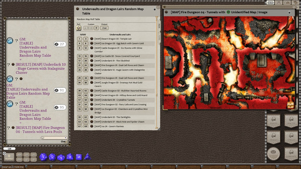 Скриншот из Fantasy Grounds - Meanders Map Pack: Undervaults & Dragon Lairs (Map Pack)