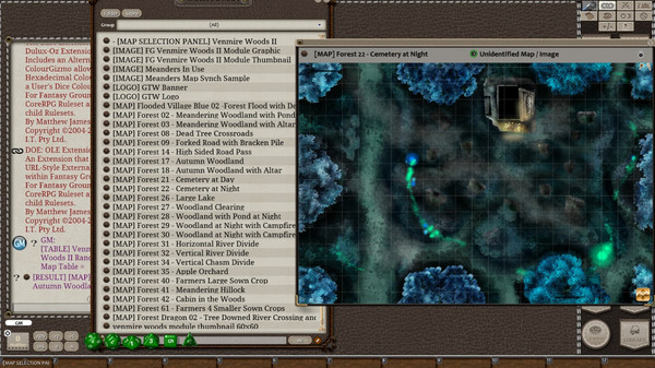 Скриншот из Fantasy Grounds - Meanders Map Pack: Venmire Woods II (Map Pack)