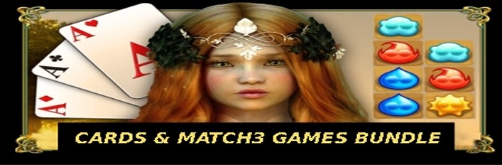 Cards and Match3 Games Bundle