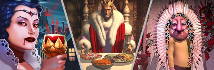 3 Outlandish games in 1 bundle: Green Moon, City of Fools and Bathory