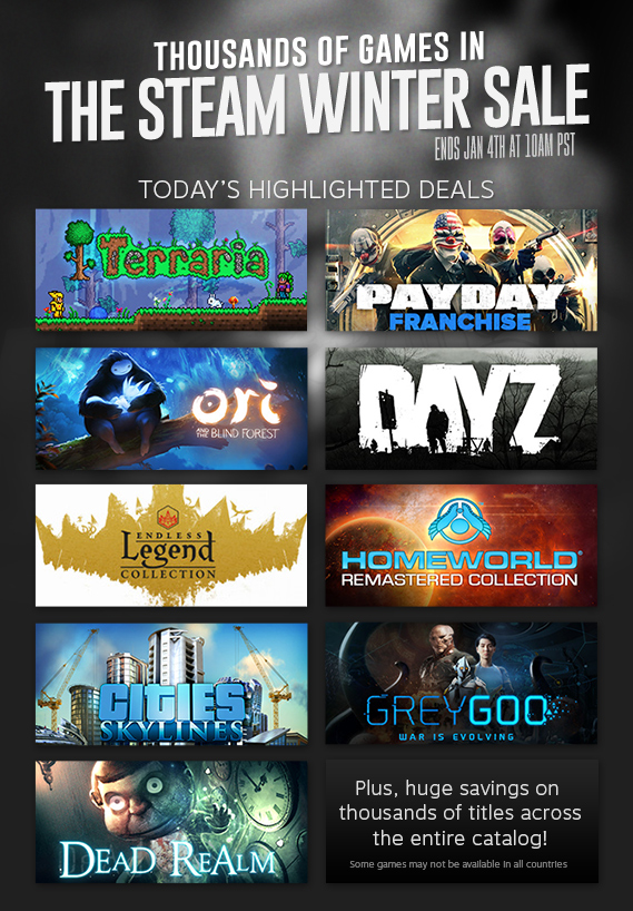 News Steam Winter Sale Day 8 12 29