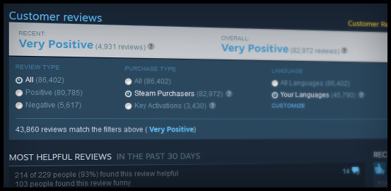 Introducing Steam Reviews