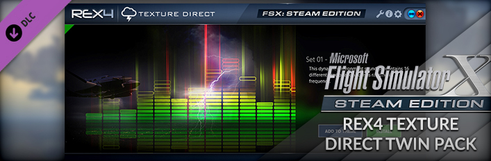 FSX Steam Edition + REX4 Texture Direct Twin Pack