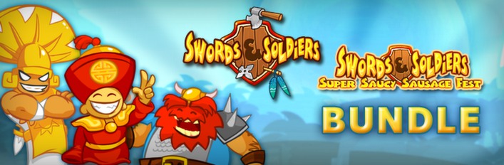 Swords and Soldiers + Super Saucy Sausage Fest DLC