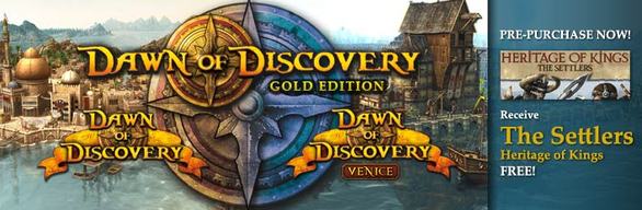 Dawn of Discovery Gold + The Settlers: Heritage of Kings cover art