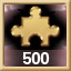 Icon for 500 PIECES PLACED!