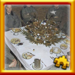 Brig. Gen. Anthony McAuliffe and Staff at Christmass