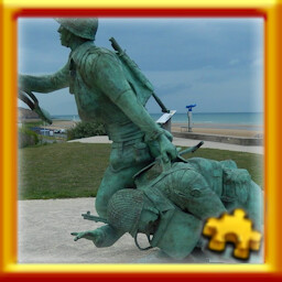 Memorial Wounded Soldier Omaha Beach