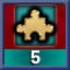 Icon for 5 Puzzles Complete!