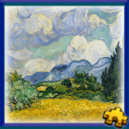 Wheat Field with Cypresses