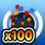 Icon for Entered 100 Scoring Holes