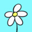 Icon for A white snowflake like a flower in summer