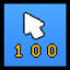 Icon for 100 CLICKS!