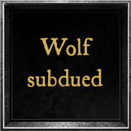 Wolf subdued