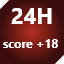 Icon for Score +18 (24H)