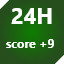 Icon for Score +9 (24H)