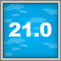 Icon for 50 meters swimming in 21.0 seconds