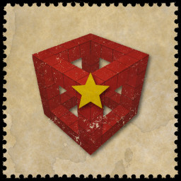 3D Cubic Edge 5x5x5 Lonely Star