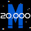 Icon for 20.000 meters in total!