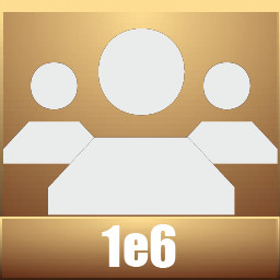 Icon for City of 1e6 citizens