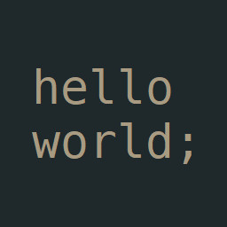 Hello World;