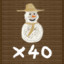 40 x Extra Lives Collected