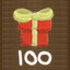 100 x Presents Collected
