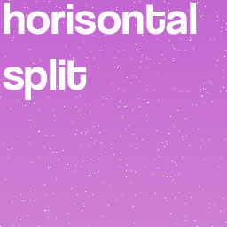 horizontal split