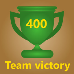 400. Team victory