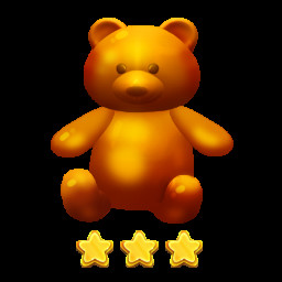 Icon for For completing 15 levels without catching any bears!