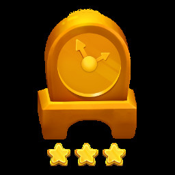 For earning three stars on 15 levels!