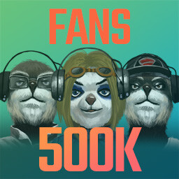 Fans count: 500K
