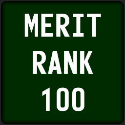 Reached 100 Merit Rank Points