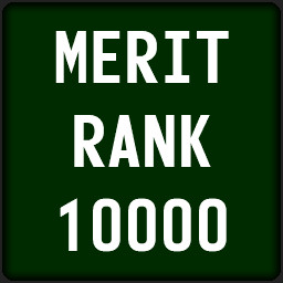 Reached 10000 Merit Rank Points