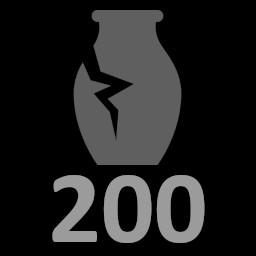 Break 200 vases