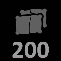 Break 200 pillows