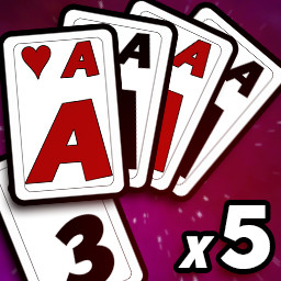 Four Aces w/ Kicker x5