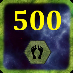 Icon for I will walk 500 hexes