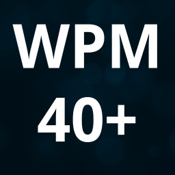Icon for 40 WPM