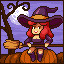 Witch on a Moonlit Night