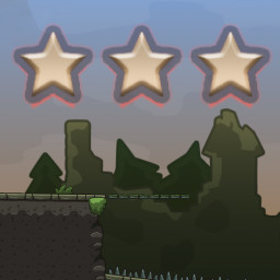 Three stars on all of world 1