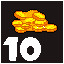 Icon for Collect 10 pile of coins