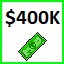 $400,000