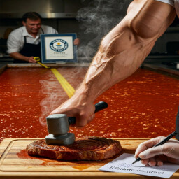 Flood-Level Steak Tsunami Champion! 