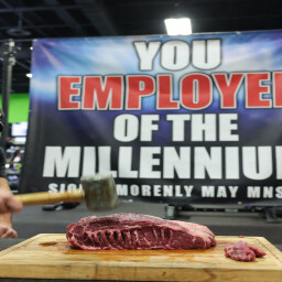 Wrist Rebellion! Take a break, champ—those steaks aren't going anywhere! 