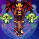 The King of Beasts Prefers Dog Ears achievement icon for [International] AbsentedAge: Squarebound